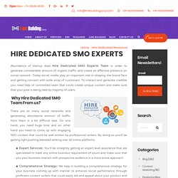 Know the main reasons of hiring dedicated SMO Expert