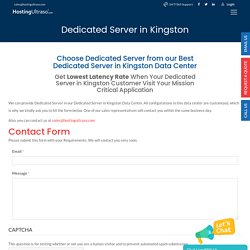 Super Fast & #1 Dedicated Server Kingston