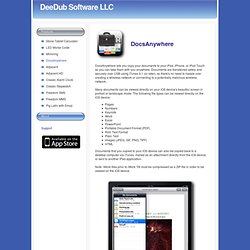 DeeDub Software LLC - DocsAnywhere