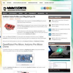 DeekRobot: Arduino Pro Micro avec ATMega32U4 pour 10€