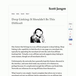 Deep Linking: It Shouldn’t Be This Difficult — Jangro.com