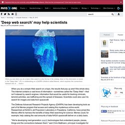 'Deep web search' may help scientists