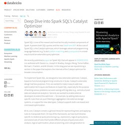 Deep Dive into Spark SQL’s Catalyst Optimizer