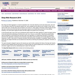 Deep Web Research 2010