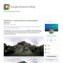 DeepDream - a code example for visualizing Neural Networks