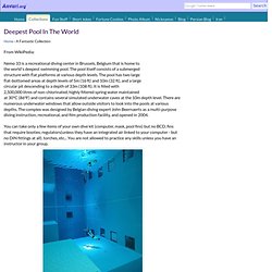 Deepest Pool In The World