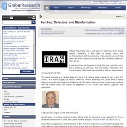 Iran/Iraq Defectors and Disinformation