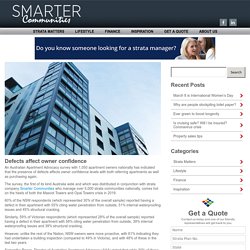 Defects affect owner confidence
