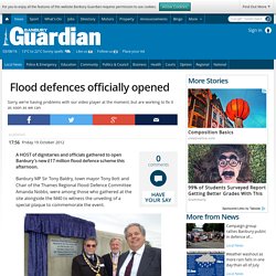 Flood defences officially opened