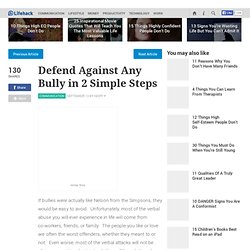Defend Against Any Bully in 2 Simple Steps