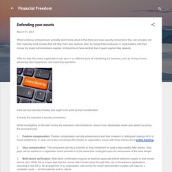 Defending your assets