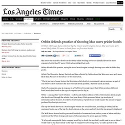 Orbitz defends practice of showing Mac users pricier hotels