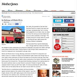 In Defense of Chick-Fil-A