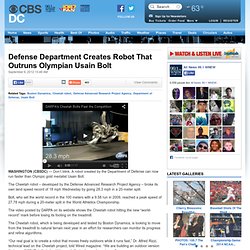 Defense Department Creates Robot That Outruns Olympian Usain Bolt