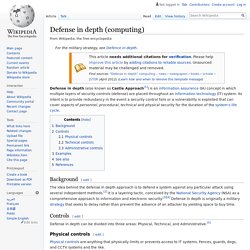 Defense in depth (computing)