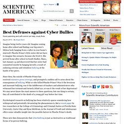 Best Defenses against Cyber Bullies