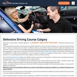 Defensive Driving Course Calgary