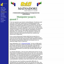 Défi mathématique - Mathadore