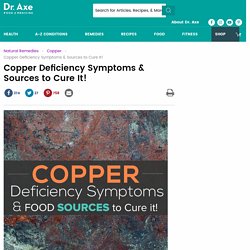Copper Deficiency Symptoms & Sources to Cure it!