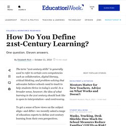 How Do You Define 21st-Century Learning?
