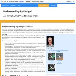 Defined STEM Understanding by Design (UbD)