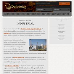 Definición de industrial