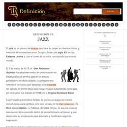 Definición de jazz