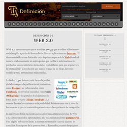Definición de Web 2.0
