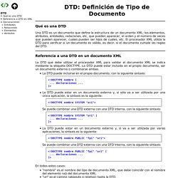 DTD: Definición de Tipo de Documento. XML. Bartolomé Sintes Marco
