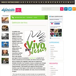 Definición de Vivo