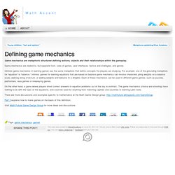 Defining game mechanics « Natural Math