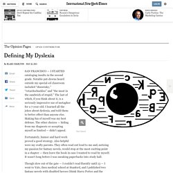 Defining My Dyslexia