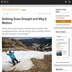 Defining Snow Drought and Why It Matters