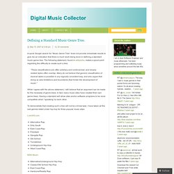 Defining a Standard Music Genre Tree. « Digital Music Collector