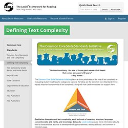 Defining Text Complexity