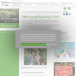 Définir un projet de jardinage à l'école