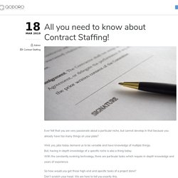 Brings Lots of Benefits With Contract Staffing Services