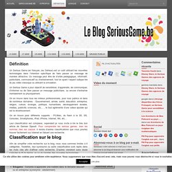 Définition | SeriousGame.be