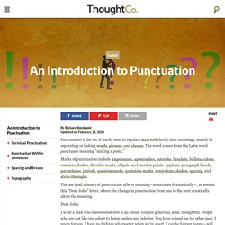 The Definition and Basic Rules of Punctuation
