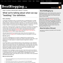 beatblogging