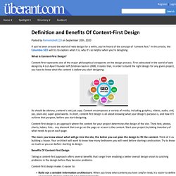 Definition and Benefits Of Content-First Design