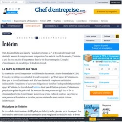 Définition Intérim - Le glossaire Chefdentreprise.com