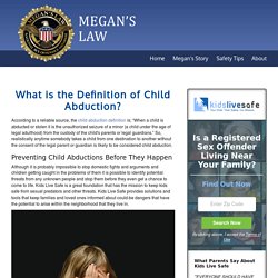 What is the Definition of Child Abduction?