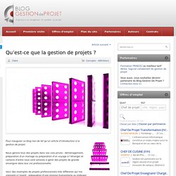 Définition de la gestion de projet