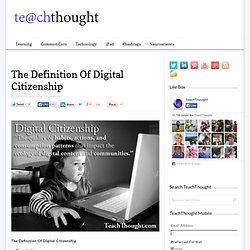 Definition Of Digital Citzenship