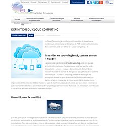 Définition du Cloud Computing