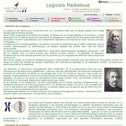 Logiciels Médialexie - D finition de la dyslexie