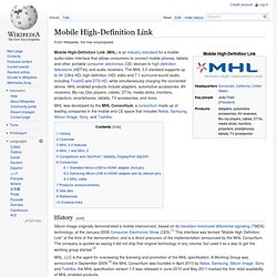 Mobile High-definition Link