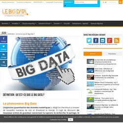 Définition : Qu’est-ce que le Big Data ?
