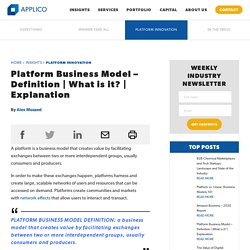 Platform Business Model - Definition